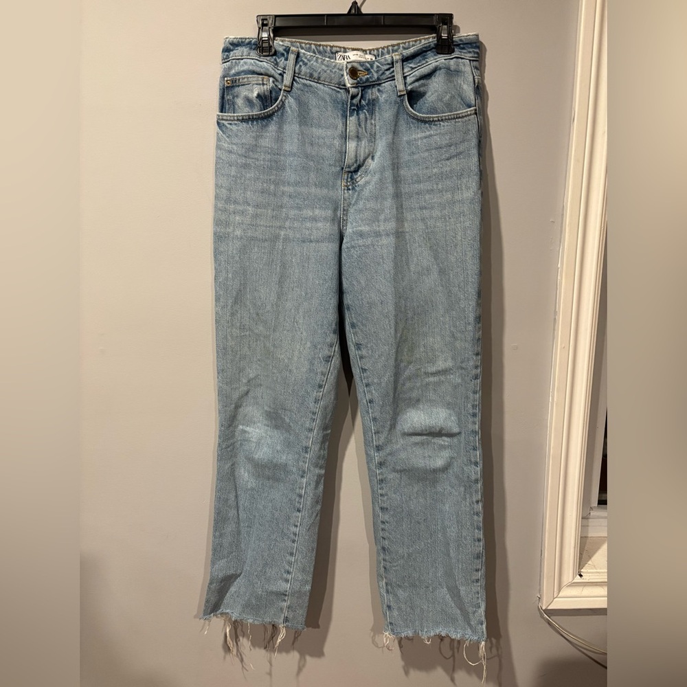 Zara Light Blue High Rise Jeans - Picture 2 of 5